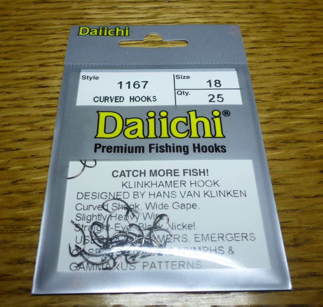 Daiichi 1167 Klinkhammer Hook Black Nickel 25 Pack