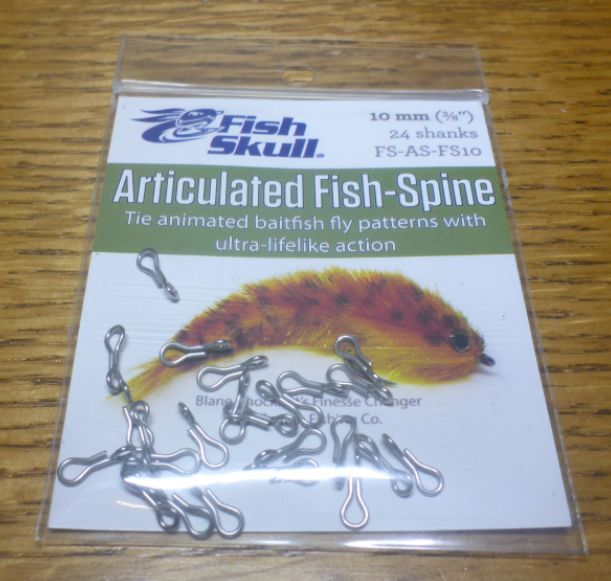 FISH SKULL ARTICULATED FISH SPINE - fly tying shanks