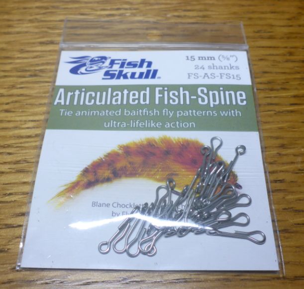 FISH SKULL ARTICULATED FISH SPINE - fly tying shanks