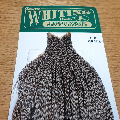 Whiting Farms Dry Fly Saddle Bronze Grade Black - Troutlore