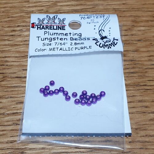 Hareline Plummeting Tungsten Beads Copper / 7/64 (2.8mm)